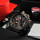 Ducati Corse Chronograph Black Dial Silicone Strap Men Watch DTWGO2018802