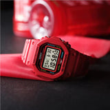 Casio G-Shock 5600 Series Digital Red Resin Strap Men's Watch DW-5600EP-4DR-P