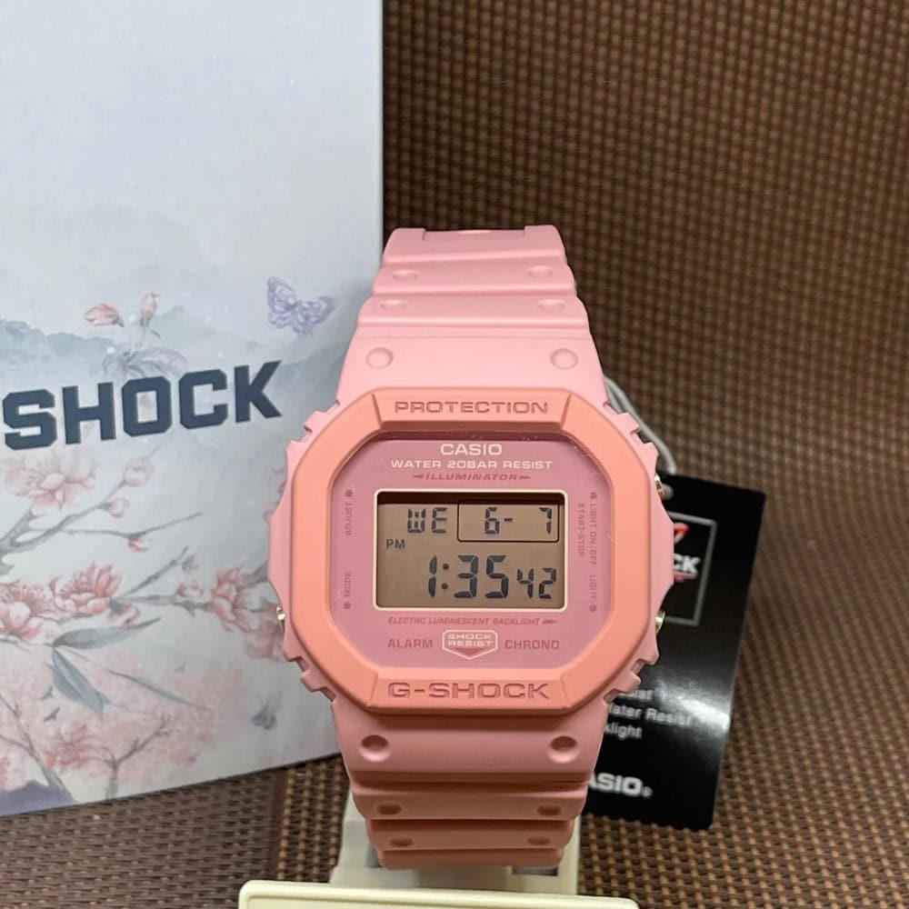 Casio G Shock Digital Pink Resin Strap Women Watch Dw 5610sl 4a4dr P H2 Hub 4172