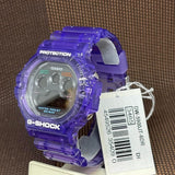 Casio G-Shock Digital Purple Transparent Resin Strap Unisex Watch DW-5900JT-6DR