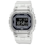 Casio G-Shock Digital Transparent White Resin Strap Men Watch DW-B5600G-7DR-P