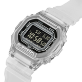 Casio G-Shock Digital Transparent White Resin Strap Men Watch DW-B5600G-7DR-P