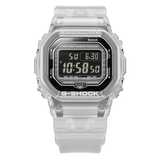 Casio G-Shock Digital Transparent White Resin Strap Men Watch DW-B5600G-7DR-P