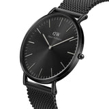 Daniel Wellington Classic Black Dial And Mesh Strap Unisex Watch DW00100632