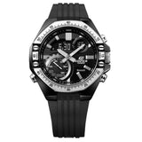 Casio Edifice Black Dial Resin Strap Men Watch ECB-10TP-1ADF