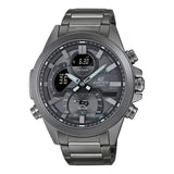 Casio Edifice Chronograph Gray Dial Stainless Steel Strap Men Watch ECB-30DC-1BDF-P