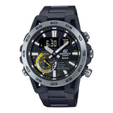 Casio Edifice Black Dial Stainless Steel Strap Men Watch ECB-40DC-1ADF