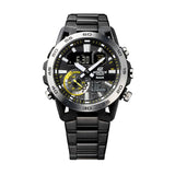 Casio Edifice Black Dial Stainless Steel Strap Men Watch ECB-40DC-1ADF