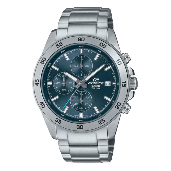 Casio Edifice Chronograph Silver Stainless Steel Strap Men Watch EFR-526D-2AVUDF