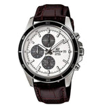 CASIO EDIFICE EFR-526L-7AVUDF-P BROWN LEATHER MEN WATCH