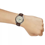 Casio Edifice Chronograph Brown Leather Strap Men Watch EFR-526L-7BVUDF