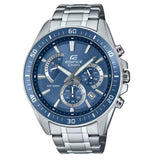 Casio Edifice Blue Dial Silver Stainless Steel Strap Men Watch EFR-552D-2AVUDF-P