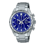 Casio Edifice Chronograph Blue Dial Silver Stainless Steel Strap Men Watch EFR-574D-2AVUDF