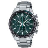 Casio Edifice Green Dial Silver Stainless Steel Strap Men Watch EFR-574DB-3AVUDF