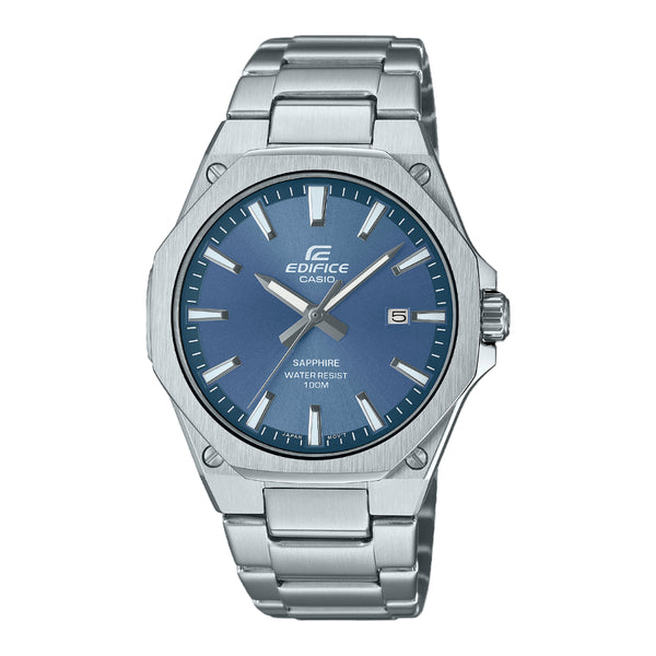 Casio Edifice Blue Dial Silver Stainless Steel Strap Men Watch EFR-S108D-2AVUDF-P