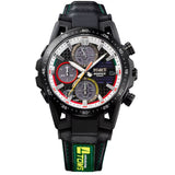 Casio Edifice Sospensione Black Leather Watch EFS-S641TMS-1ADR