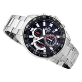 Casio Edifice Chronograph Black Dial Silver Stainless Steel Strap Men Watch EFV-550D-1AVUDF-P