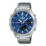 Casio Edifice Blue Dial Silver Stainless Steel Strap Men Watch EFV-C120D-2ADF