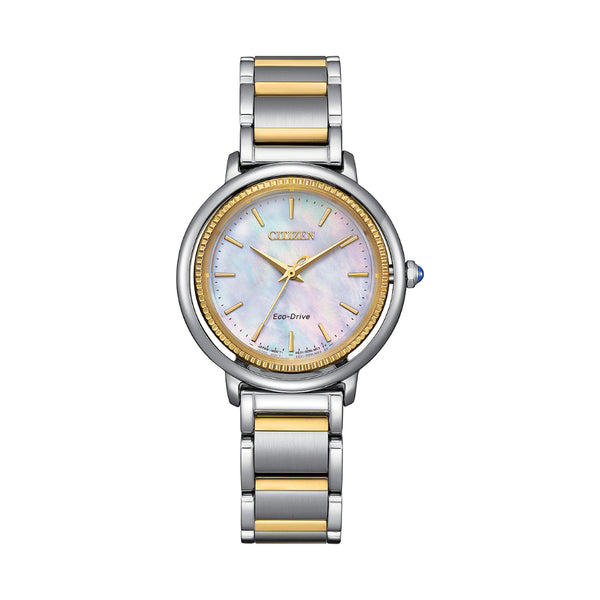 Citizen Eco-Drive Two-Tone Stainless Steel Strap Women Watch EM1104-83D