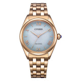 Citizen Eco-Drive Rose Gold Stainless Steel Women's Watch EM1143-81X