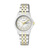 Citizen Silver Dial Stainless Steel Women Watch EQ0608-55A