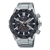 Casio Edifice Black Dial Silver Stainless Steel Strap Men Watch EQB-2000DB-1ADR-P