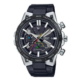 Casio Edifice Black Dial Silver Stainless Steel Strap Men Watch EQB-2000DC-1ADR-P