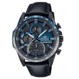 Casio Edifice Chronograph Black Leather Strap Men Watch EQS-940NL-1AVUDF