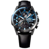 Casio Edifice Chronograph Black Leather Strap Men Watch EQS-940NL-1AVUDF