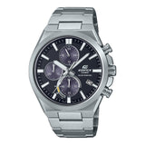 Casio Edifice Black Dial Silver Stainless Steel Strap Men Watch EQS-950D-1AVUDF