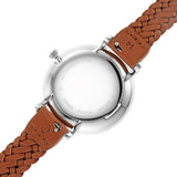 Fossil Jacqueline White Dial Brown Leather Strap Women Watch ES5208P