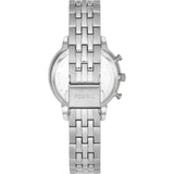 Fossil Neutra White Dial Silver Stainless Steel Strap Women Watch ES5217