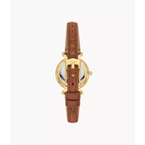 Fossil Carlie Brown Leather Strap Women Watch ES5297