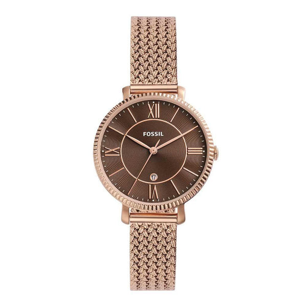 Fossil Jacqueline Rose Gold Tone Stainless Steel Women's Watch ES5322P