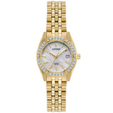 CITIZEN EU6062-50D GOLD CRYTAL CASE STAINLESS STEEL STRAP WOMEN'S WATCH