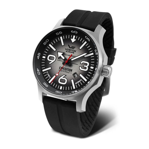 Vostok Europe North Pole Expedition Automatic Black Dial & Silicone Strap Men's YN55-595A639-S