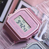 Casio General Digital Pink Resin Strap Women Watch F-91WS-4DF-P