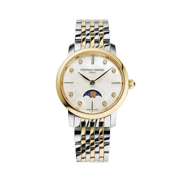 Frederique Constant Classics Slimline Ladies Moonphase Women's Watch FC-206MPWD1S3B