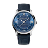 Frederique Constant Blue Leather Strap Men Watch FC-301N3B6