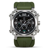 Infantry Analogue-Digital Green Silicone Strap Men Watch FS-011-S-GR