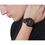 Fossil Townsman Brown Leather Strap Men Watch FS5437