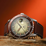 Fossil Blue Dive Brown Leather Strap Men Watch FS5961