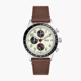 FOSSIL SPORT TOURER CHRONOGRAPH BROWN LEATHER WATCH FS6042