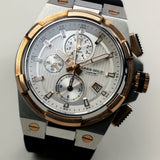 ARIES GOLD KING TWO-TONE STAINLESS STEEL G 7311 2TR-SRG HI-TECH BLACK SYNTHETIC STRAP MEN'S WATCH