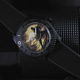 AG Collective The Shadow Ninja Series Dial Black Fabric Strap Men Watch G 8040 NIN-SHA