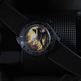 AG Collective The Shadow Ninja Series Dial Black Fabric Strap Men Watch G 8040 NIN-SHA