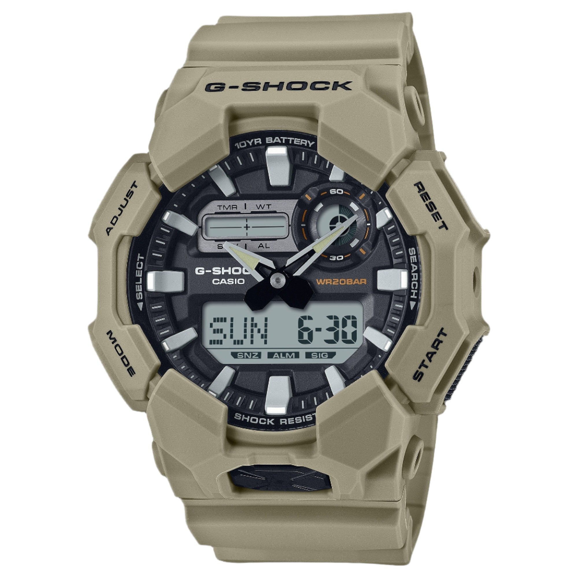 Casio G-Shock Analog-Digital Black Resin GA-010 With P Series