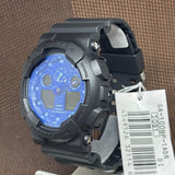 Casio G-Shock Blue Dial Resin Strap Men Watch GA-100BP-1ADR