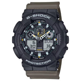 Casio G-Shock Digital-Analog Brown Resin Strap Men's Watch GA-100TU-1A3DR