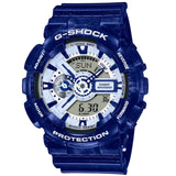 CASIO G-SHOCK GA-110BWP-2ADR-P BLUE RESIN UNISEX WATCH